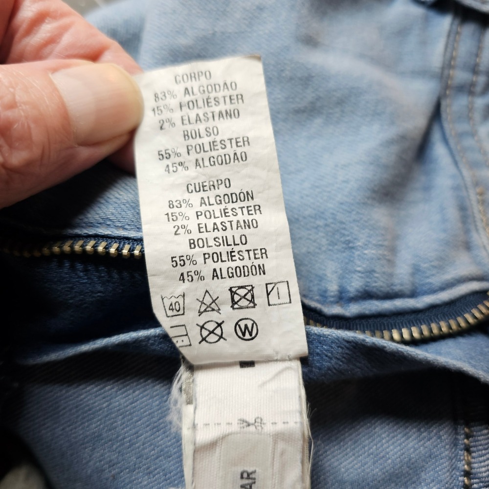 Marfinno Mens Slim Fit Light Wash Blue Denim Jeans Size 46 542790625 - Picture 12 of 16